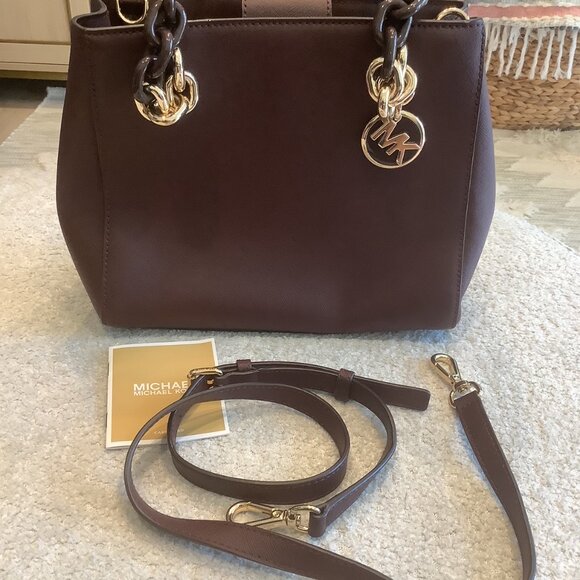 Beautiful Michael Kors Maroon Handbag - Picture 6 of 6